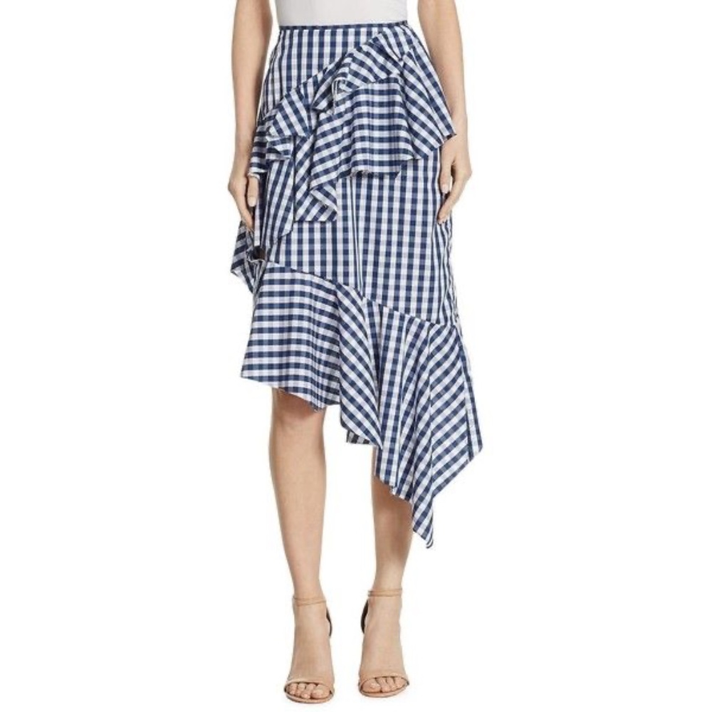 Marques Almeida - Gingham Skirt 100% cotton.